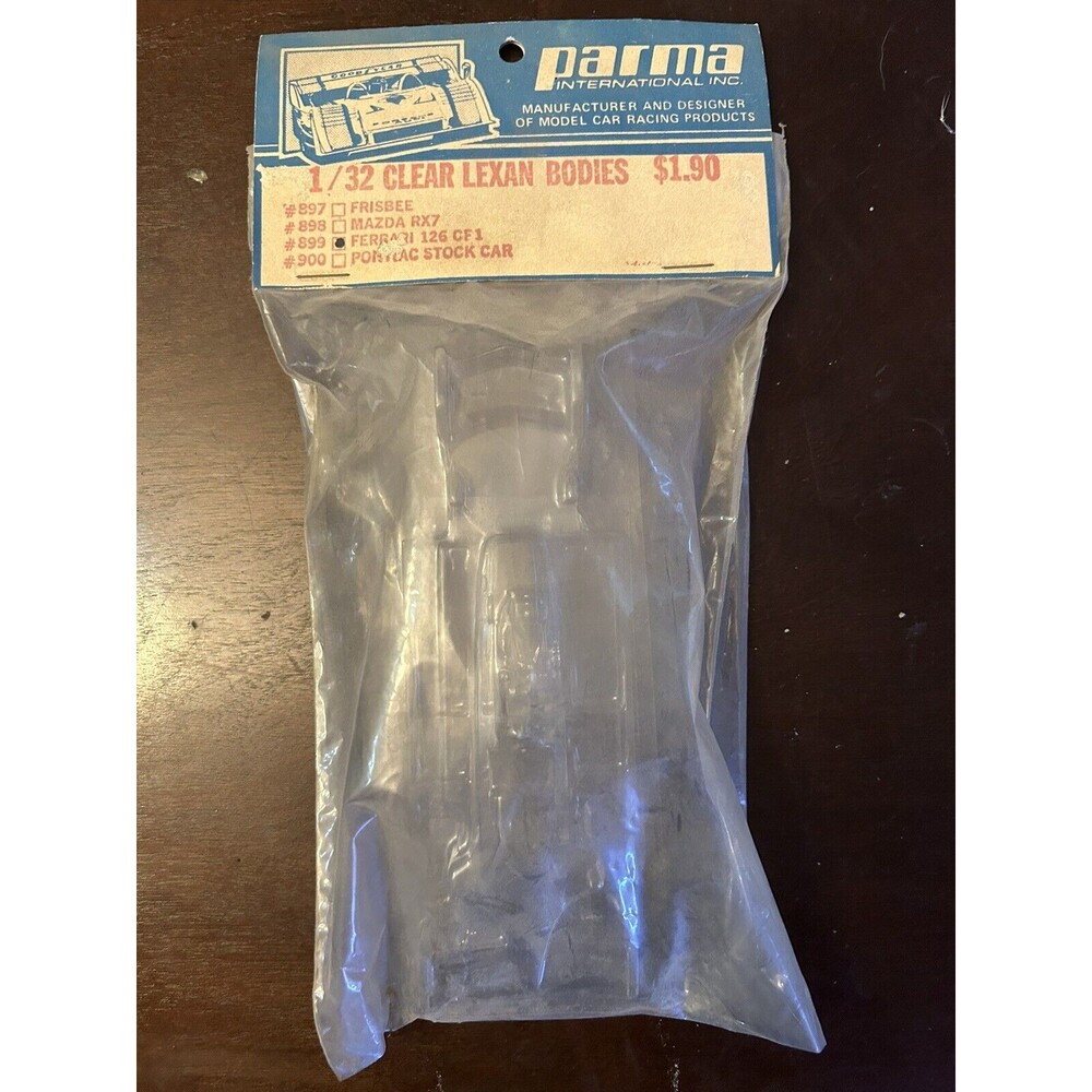 Rare NOS VINTAGE 1/32 Early PARMA Lexan 899 Ferrari USA